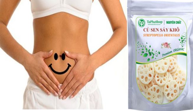 dùng củ sen tốt cho tiêu hóa