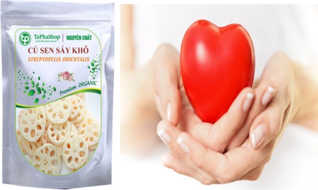 củ sen tốt cho tim