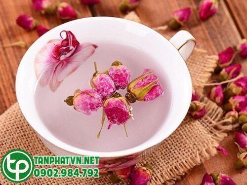 Trà từ nụ hồng khô
