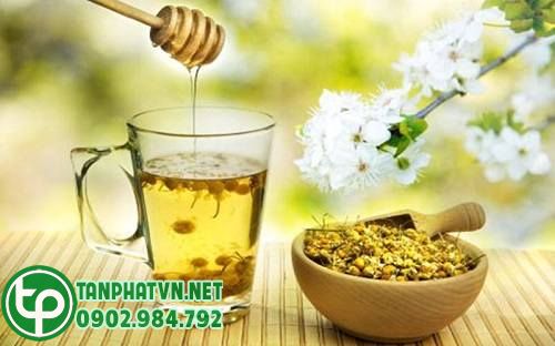 Pha mật ong cùng nụ cúc