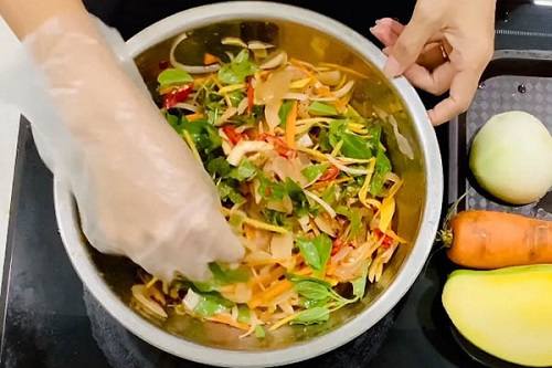 Trộn gỏi sứa thơm ngon Trộn gỏi sứa thơm ngon