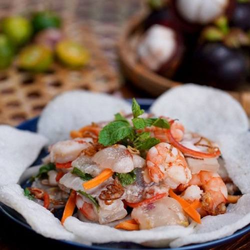 Gỏi măng cụt tôm thịt Gỏi măng cụt tôm thịt