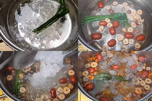 Các bước nấu chè dưỡng nhan Các bước nấu chè dưỡng nhan