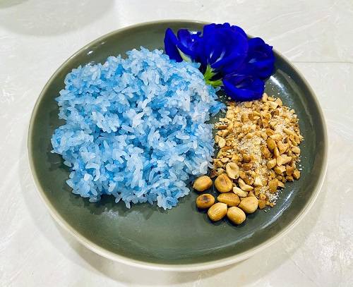 Xôi hoa đậu biếc Xôi hoa đậu biếc