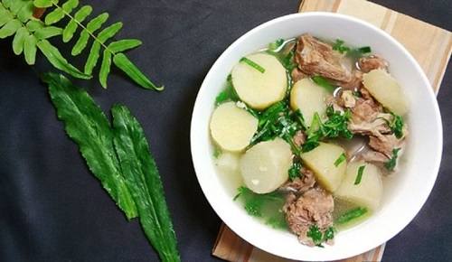 Củ hoài sơn nấu canh Củ hoài sơn nấu canh