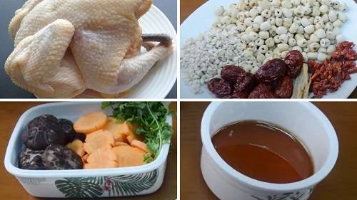 Nguyên liệu hầm ý dĩ