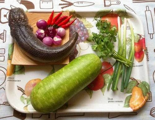 Nguyên liệu làm món cá lóc hấp