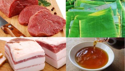 Nguyên liệu làm món chả bò