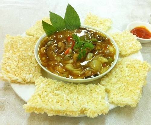 Sốt thịt dê cơm cháy