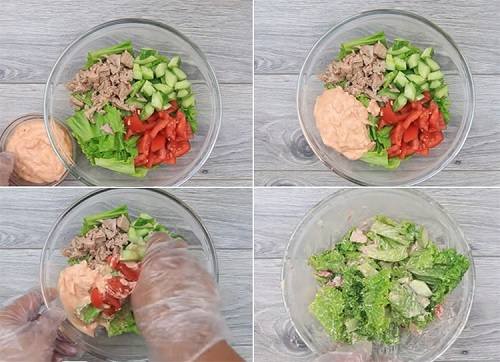 Cách làm salad cá ngừ bắt miệng ?