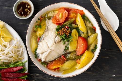 Canh chua cá bông lau Canh chua cá bông lau