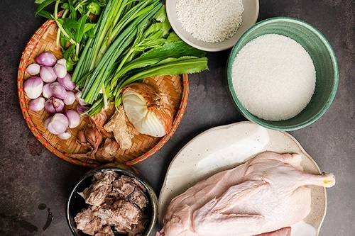 Nguyên liệu nấu cháo vịt Nguyên liệu nấu cháo vịt