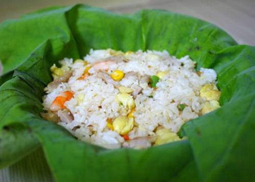 Cơm chiên hạt sen Cơm chiên hạt sen