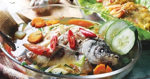 Canh chua xương cá hồi Canh chua xương cá hồi