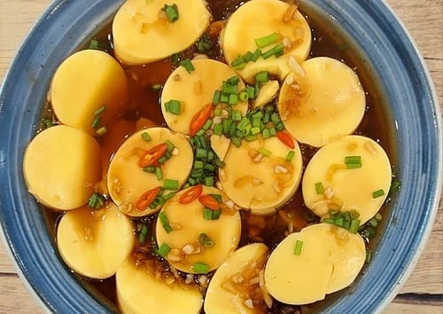 Đậu hũ non hấp xì dầu Đậu hũ non hấp xì dầu