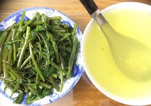 Nước rau muống luộc có tác dụng gì? Nước rau muống luộc có tác dụng gì?