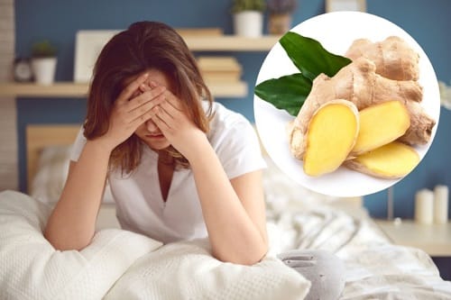 Trà gừng chữa mất ngủ