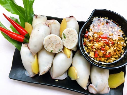 Mực hấp gừng