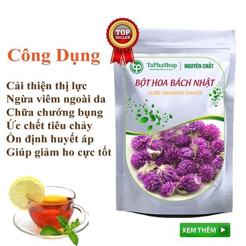 Cách sử bột hoa bách nhật nguyên chất làm đẹp da