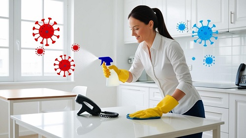 Vệ sinh và khử trùng thường xuyên giúp phòng chống virus HMPV