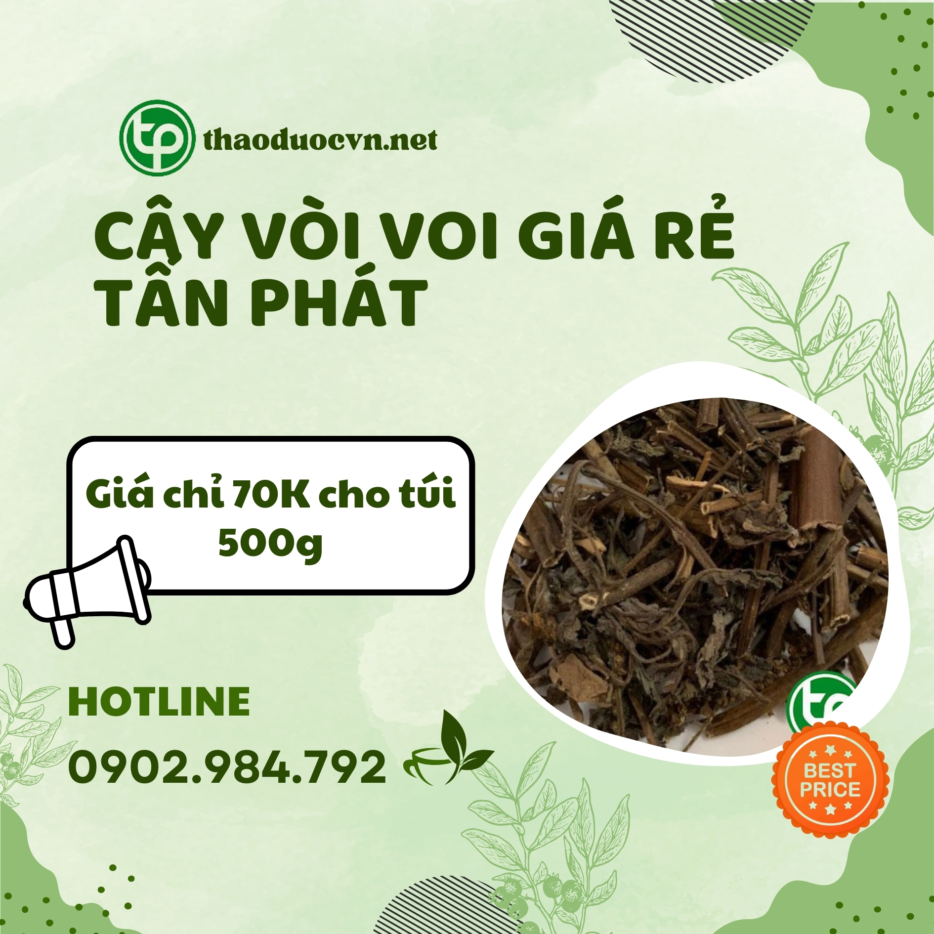 Sản phẩm cây vòi voi giá rẻ tại Tấn Phát