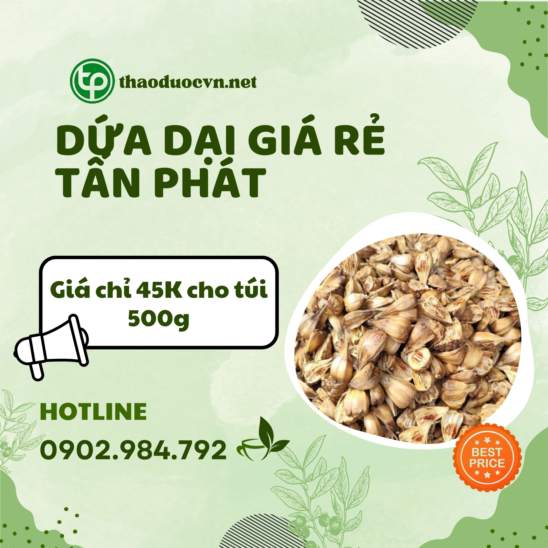 Sản phẩm dứa dại giá rẻ Tấn Phát