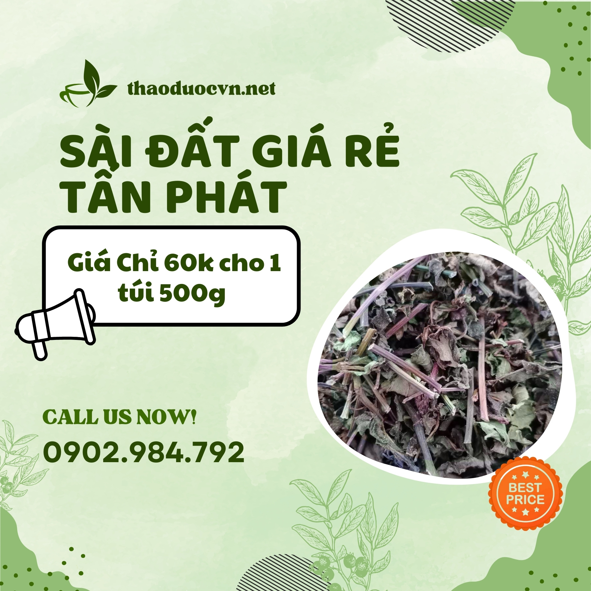 Sản phẩm sài đất giá rẻ Tấn Phát