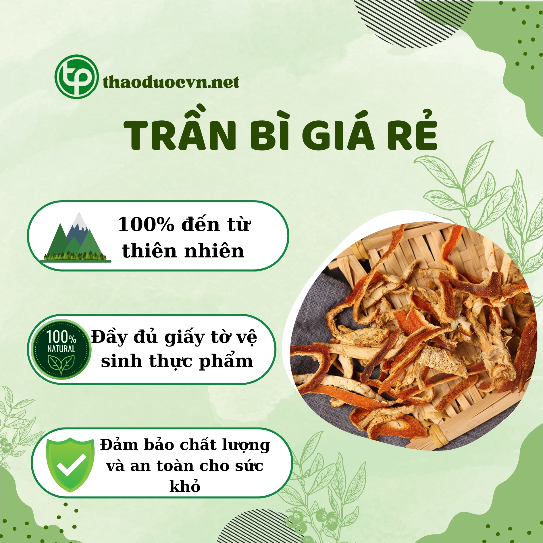Tấn Phát là địa chỉ bán trần bì giá rẻ tại HCM