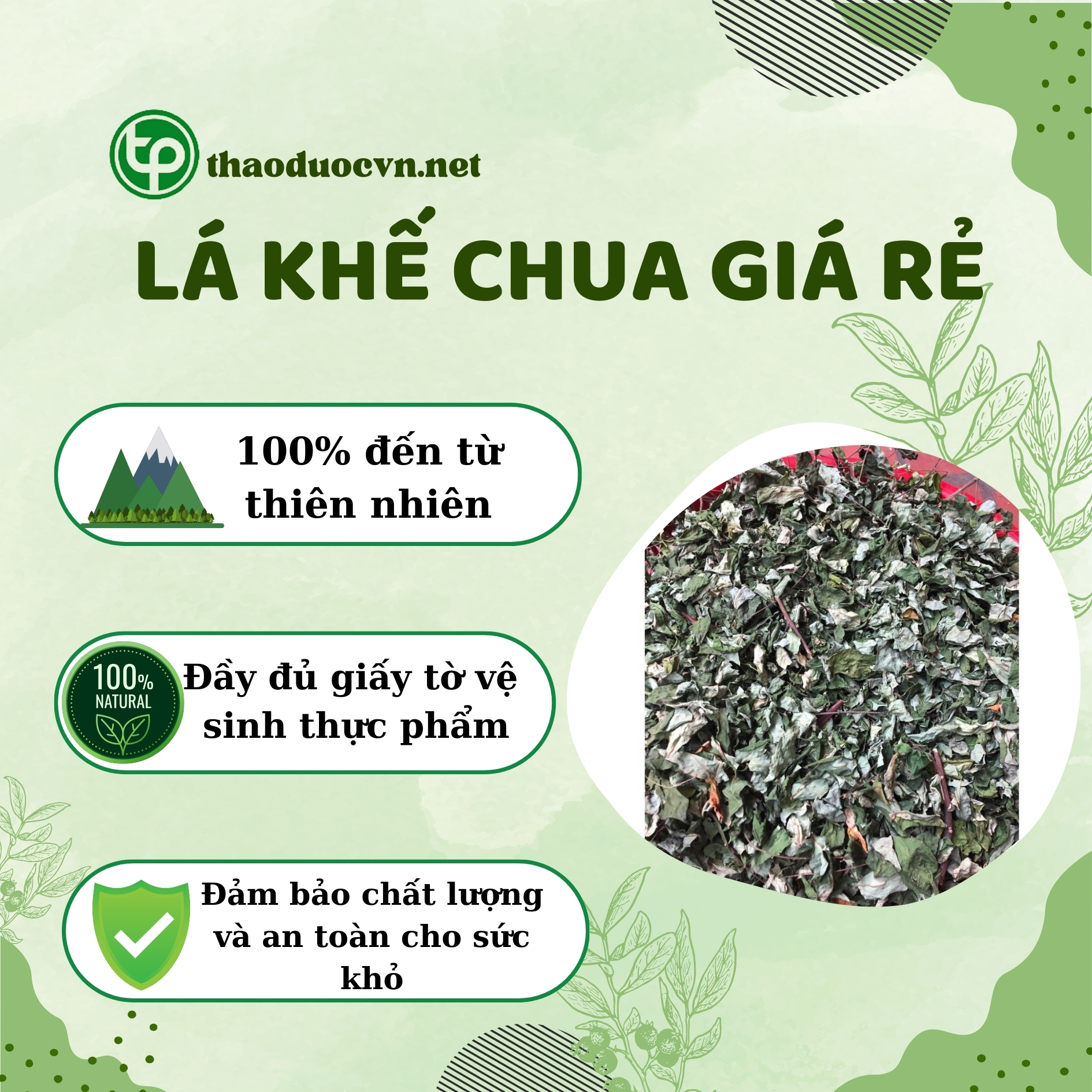 Chính sách ưu đãi khi mua lá khế chua giá rẻ Tấn Phát