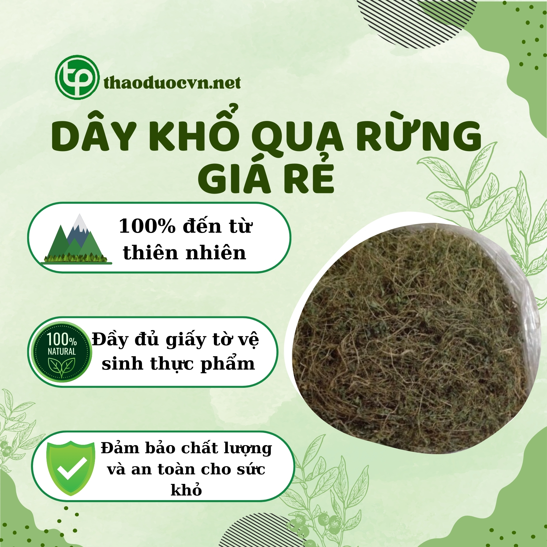 Chính sách ưu đãi khi mua dây khổ qua rừng giá rẻ tại Tấn Phát