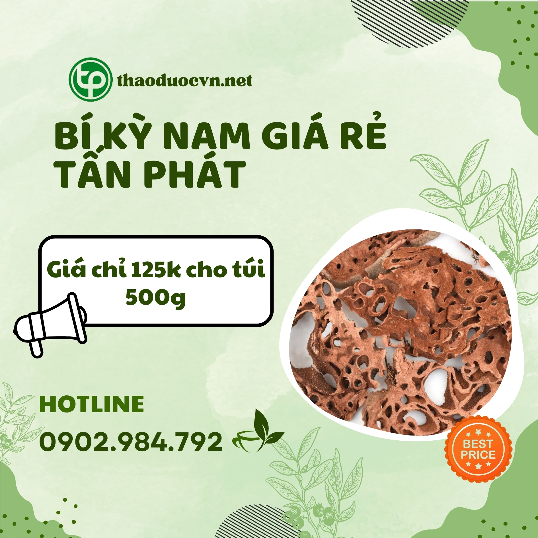 Sản phẩm bí kỳ nam giá rẻ Tấn Phát