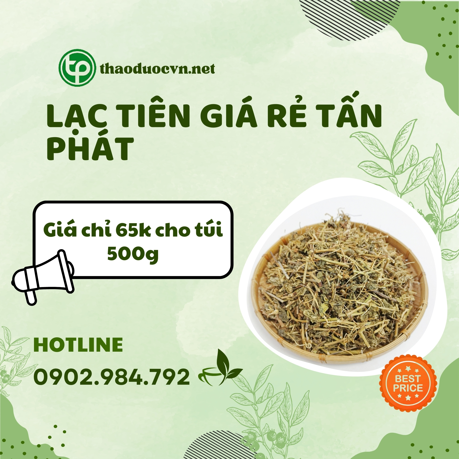 Sản phẩm lạc tiên giá rẻ Tấn Phát
