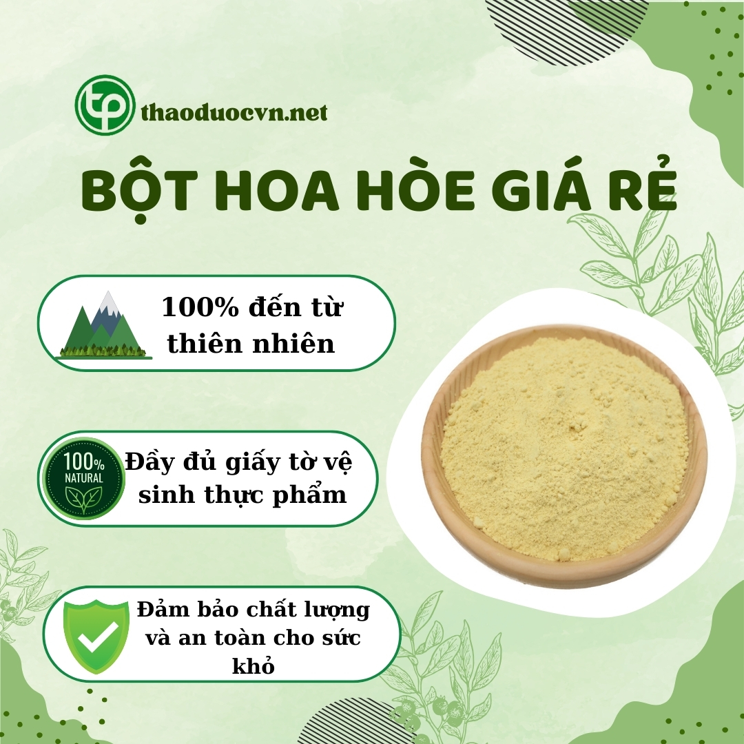 Cam kết khi mua bột hoa hòe giá rẻ ở Tấn Phát