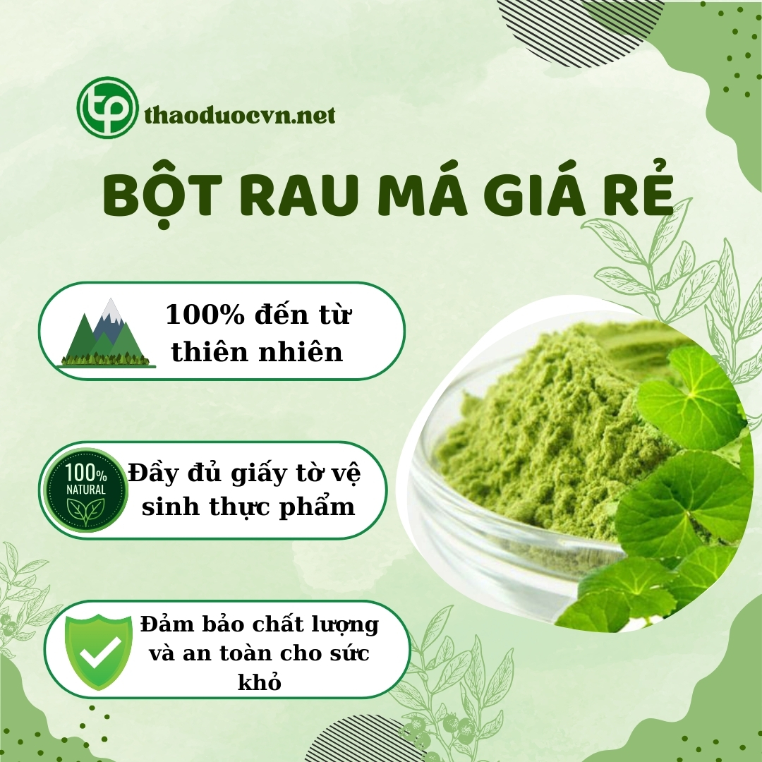 Tấn Phát là địa chỉ bán bột rau má giá rẻ tại TP.HCM