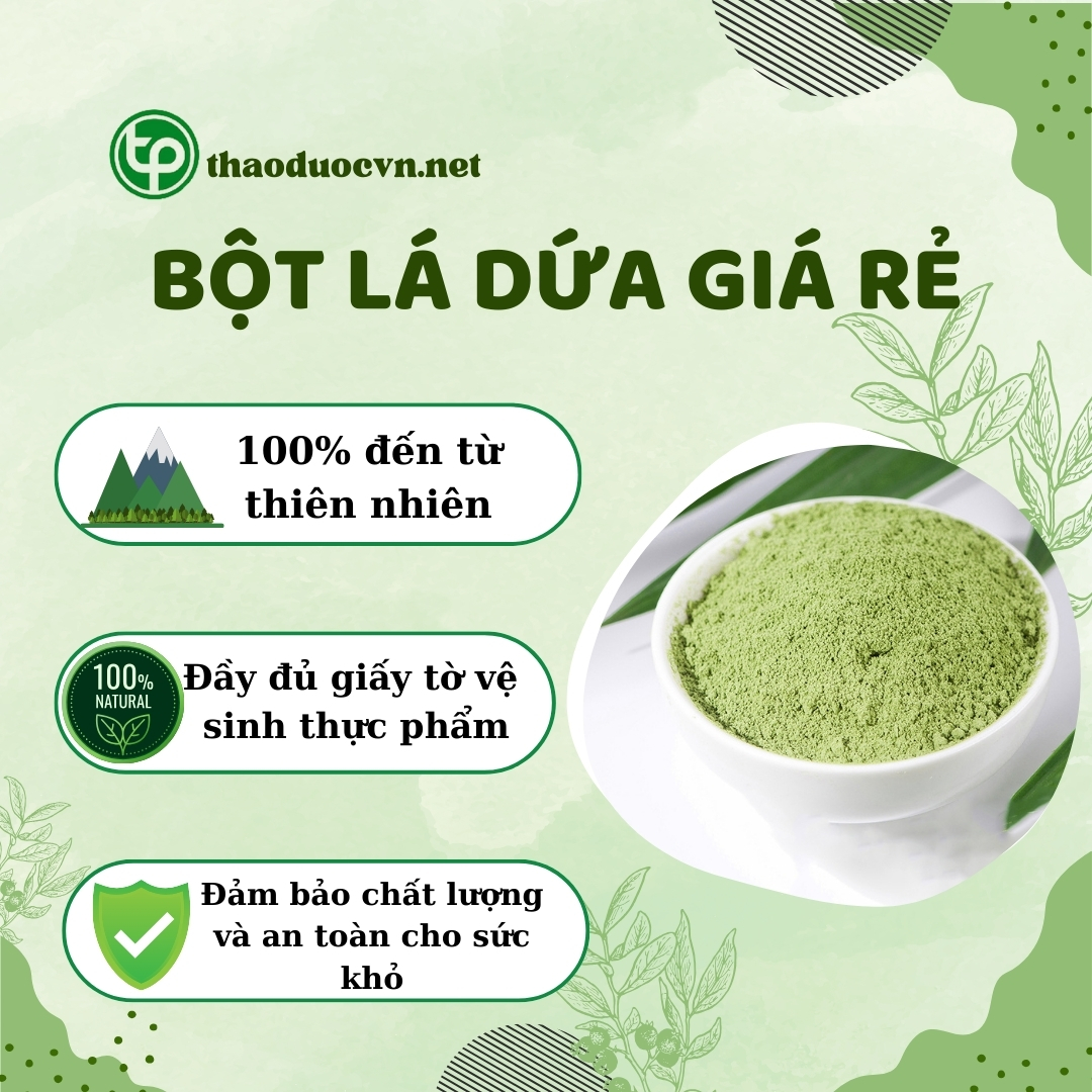 Tấn Phát là địa chỉ bán bột lá dứa giá rẻ tại TP.HCM