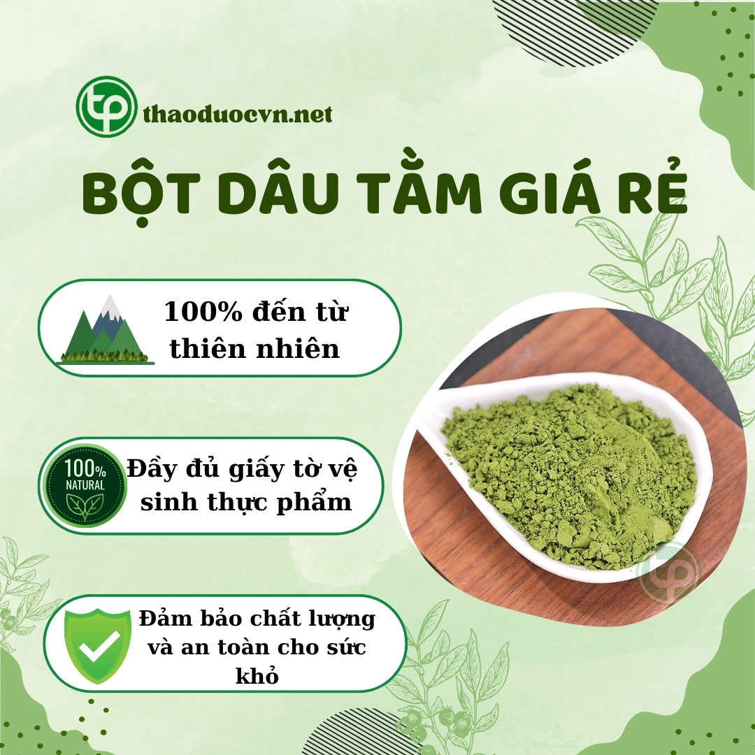 Tấn Phát là địa chỉ bán bột lá dâu tằm giá rẻ tại TP.HCM