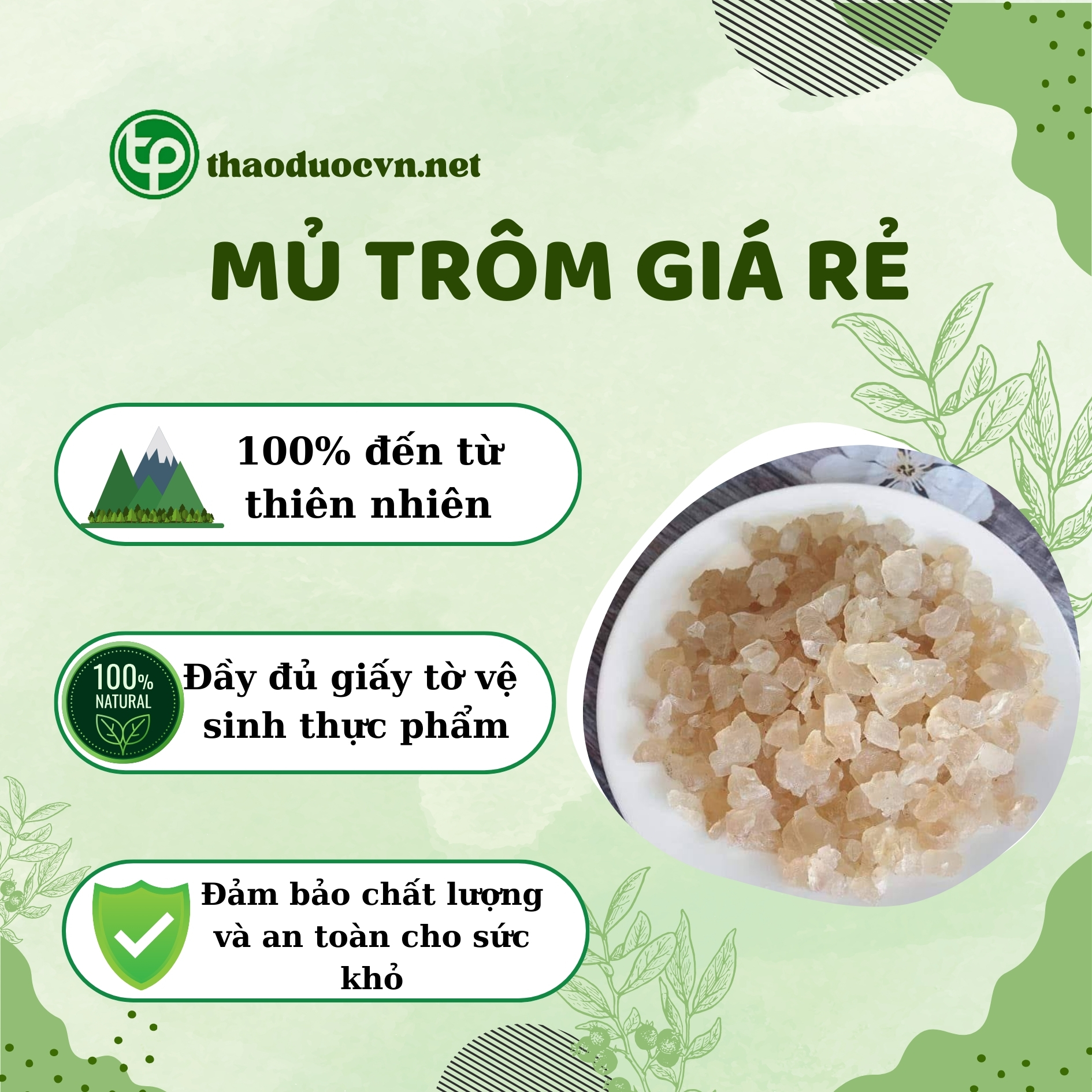 Tấn Phát là địa chỉ bán mủ trôm giá rẻ tại TP.HCM