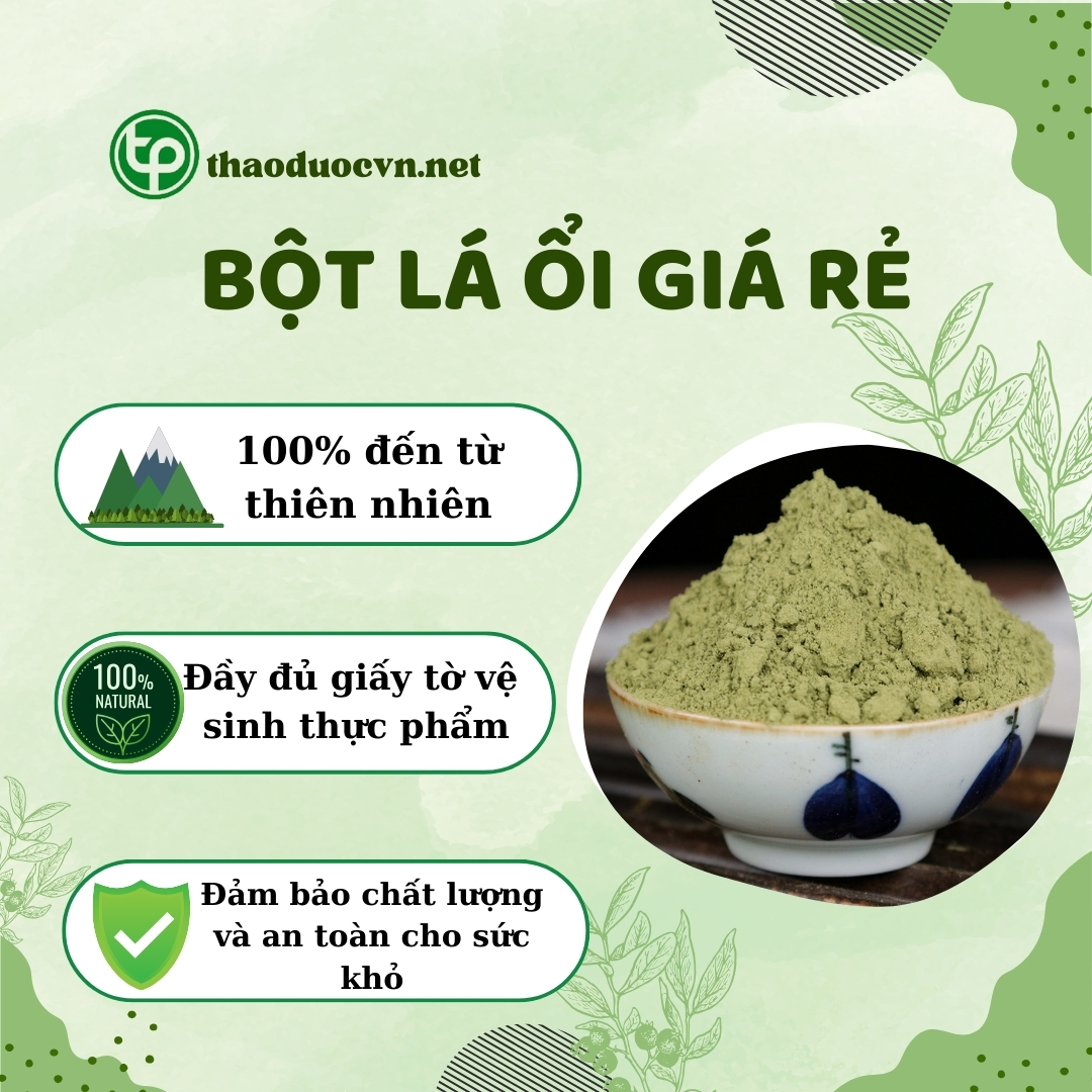 Cam kết khi mua bột lá ổi giá rẻ tại Tấn Phát