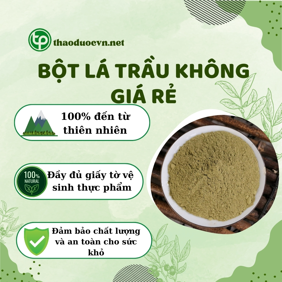 Cam kết khi mua bột lá trầu không giá rẻ tại Tấn Phát