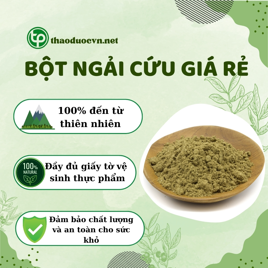 Cam kết khi mua bột ngải cứu giá rẻ tại Tấn Phát