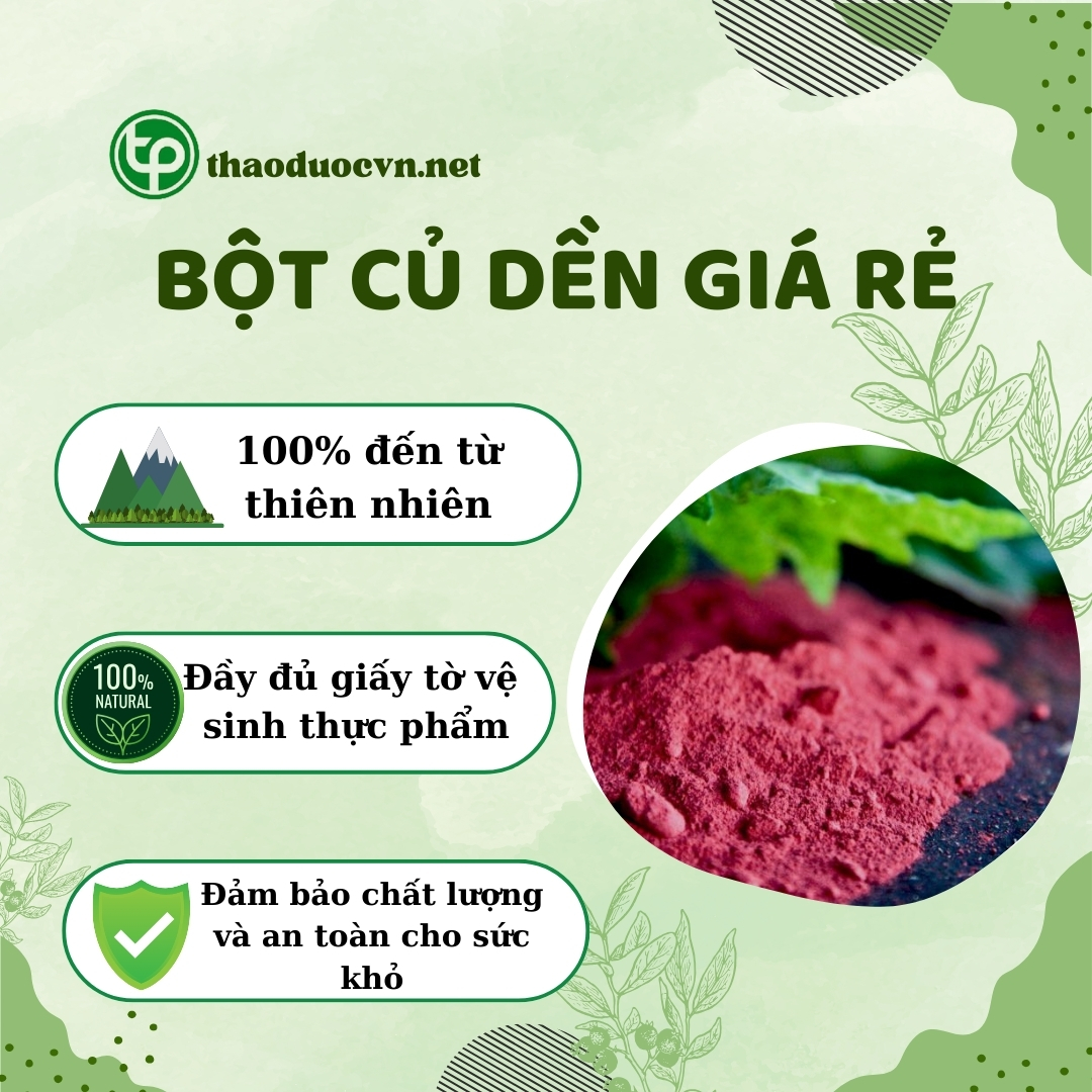 Chính sách ưu đãi khi mua bột củ dền giá rẻ tại Tấn Phát