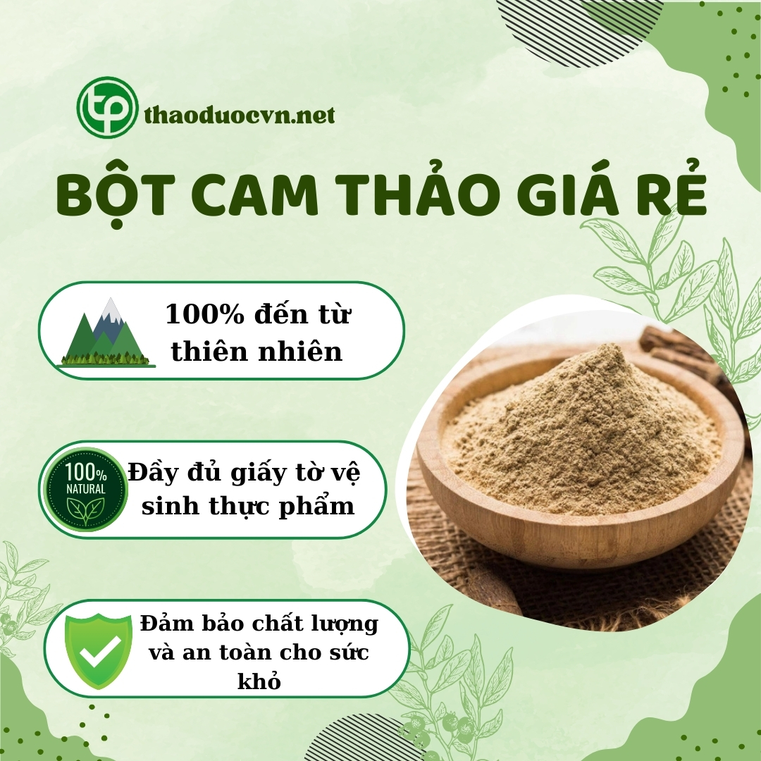Tấn Phát là địa chỉ bán bột cam thảo giá rẻ tại TP.HCM