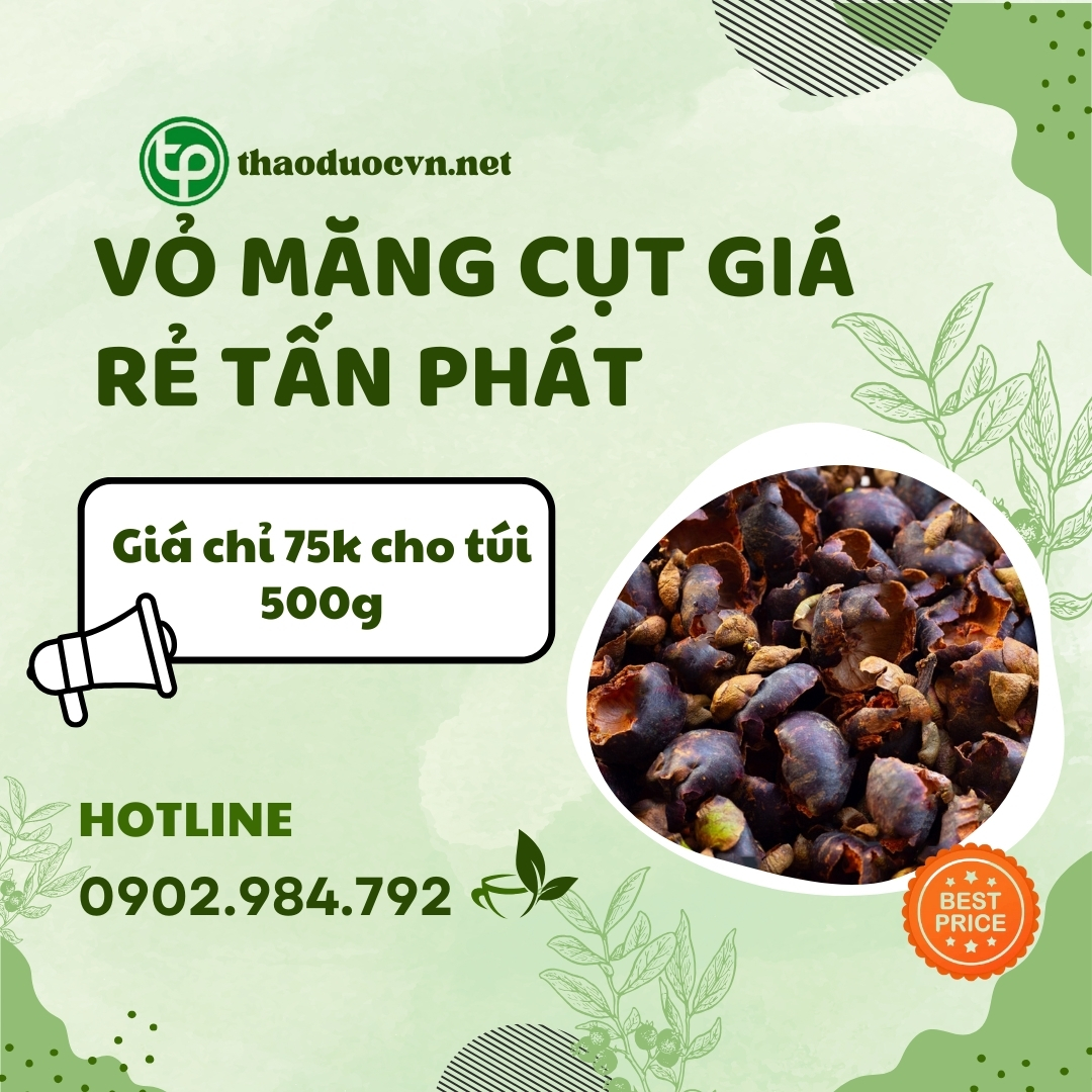 Mua vỏ măng cụt giá rẻ tại HCM