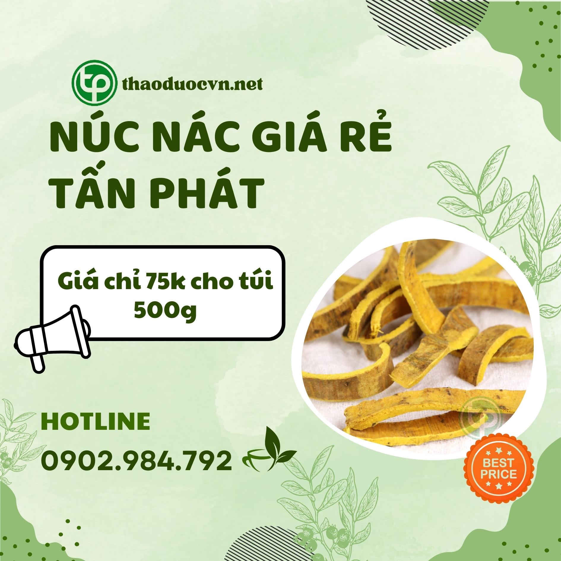 Sản phẩm núc nác giá rẻ tại HCM