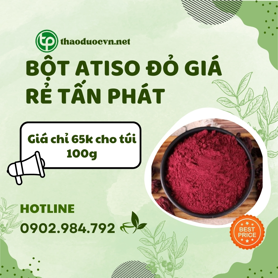 Sản phẩm bột hoa atiso đỏ giá rẻ tại HCM