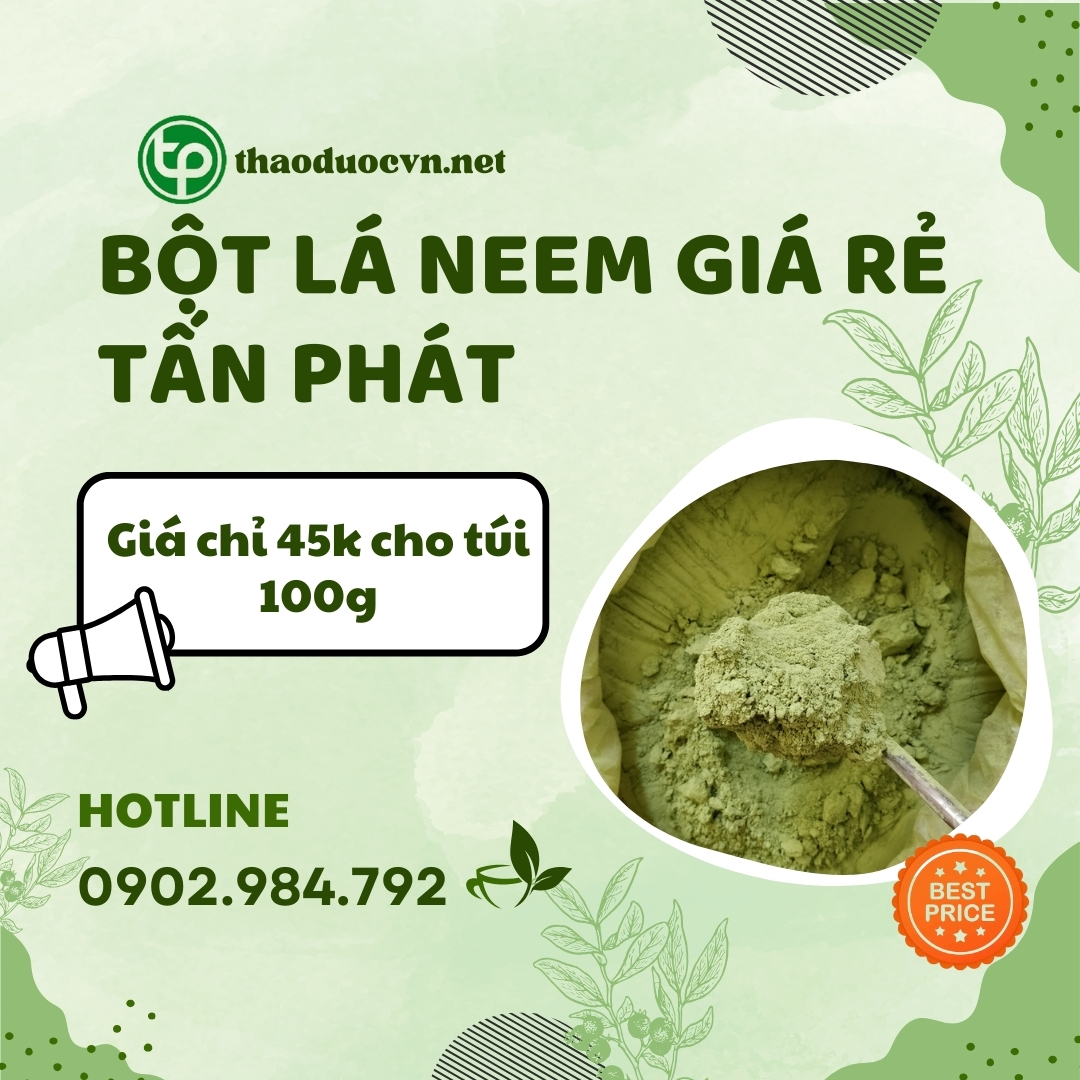 Sản phẩm bột lá neem giá rẻ tại HCM