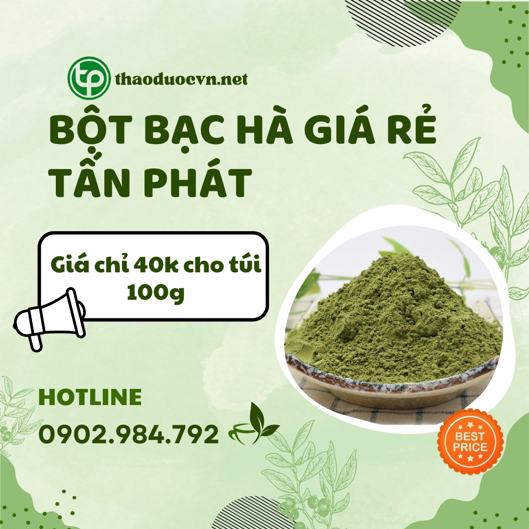 Mua bột bạc hà giá rẻ tại HCM