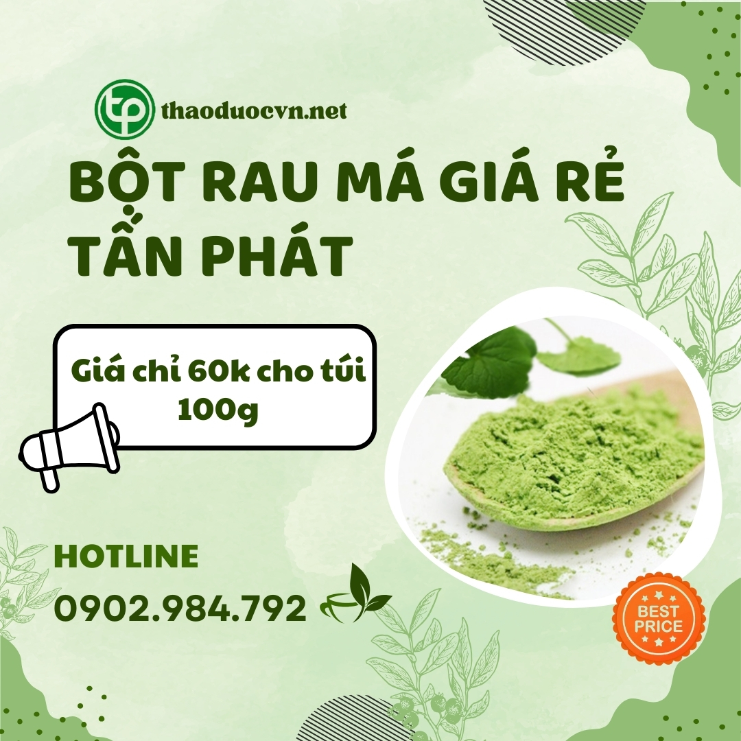 Mua sản phẩm bột rau má giá rẻ tại HCM