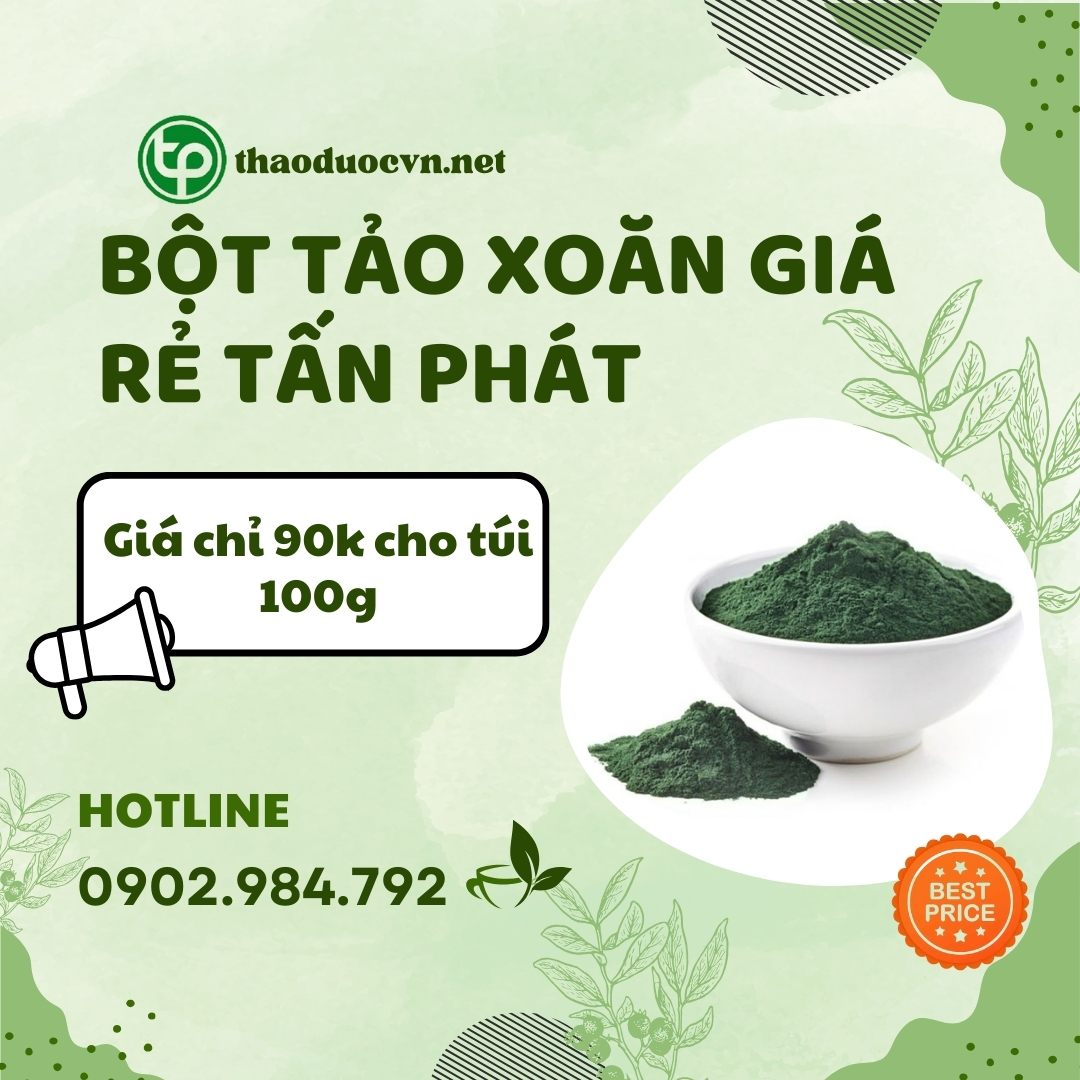 Mua bột tảo xoăn giá rẻ tại HCM