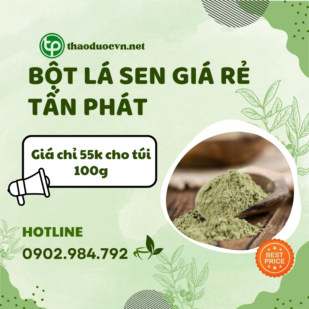 Mua bột lá sen giá rẻ tại HCM